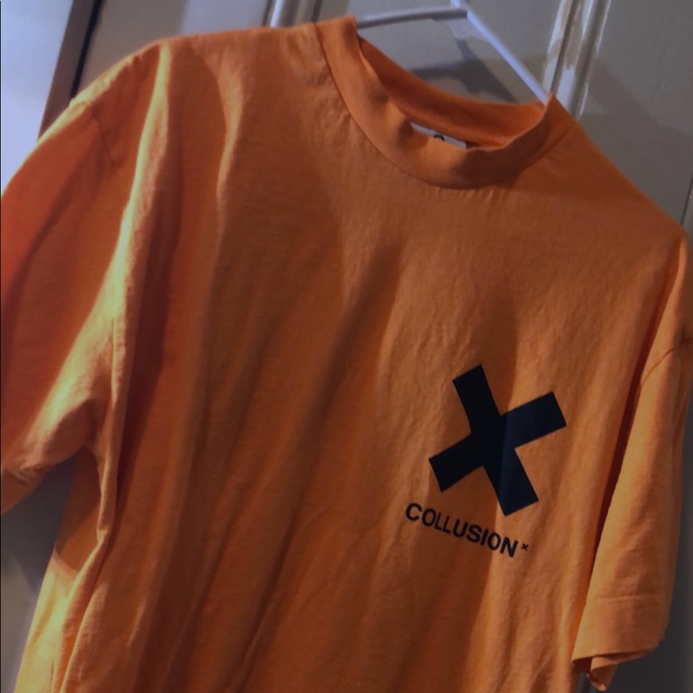 Orange Collusion tee